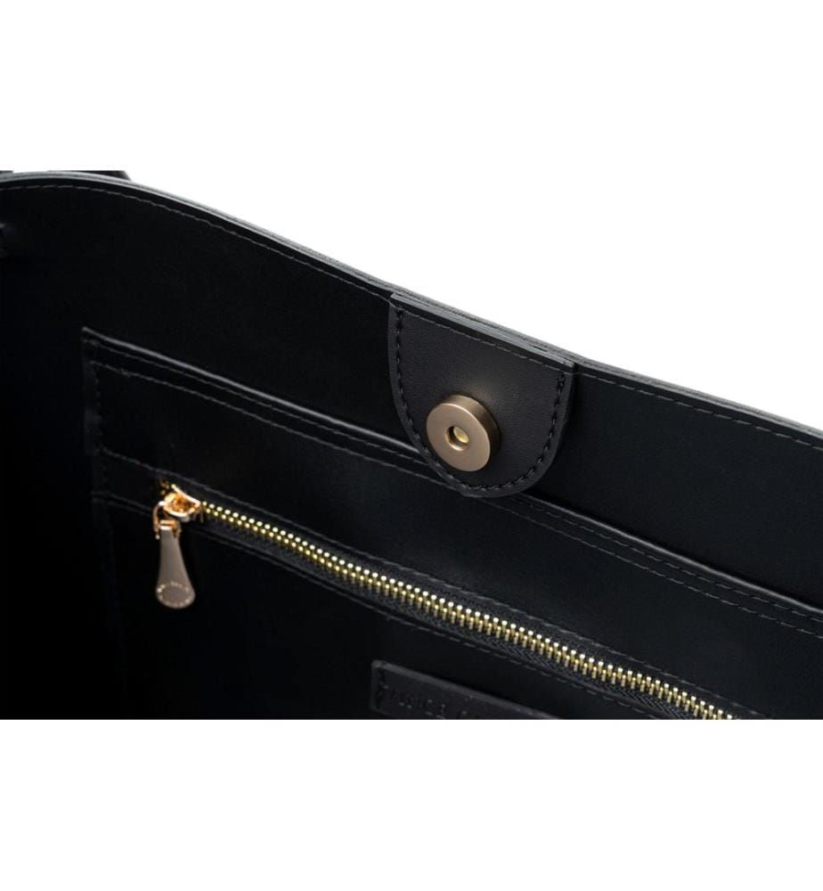 Sac fourre-tout, noir, 100 % POLYVINYL LEATHER