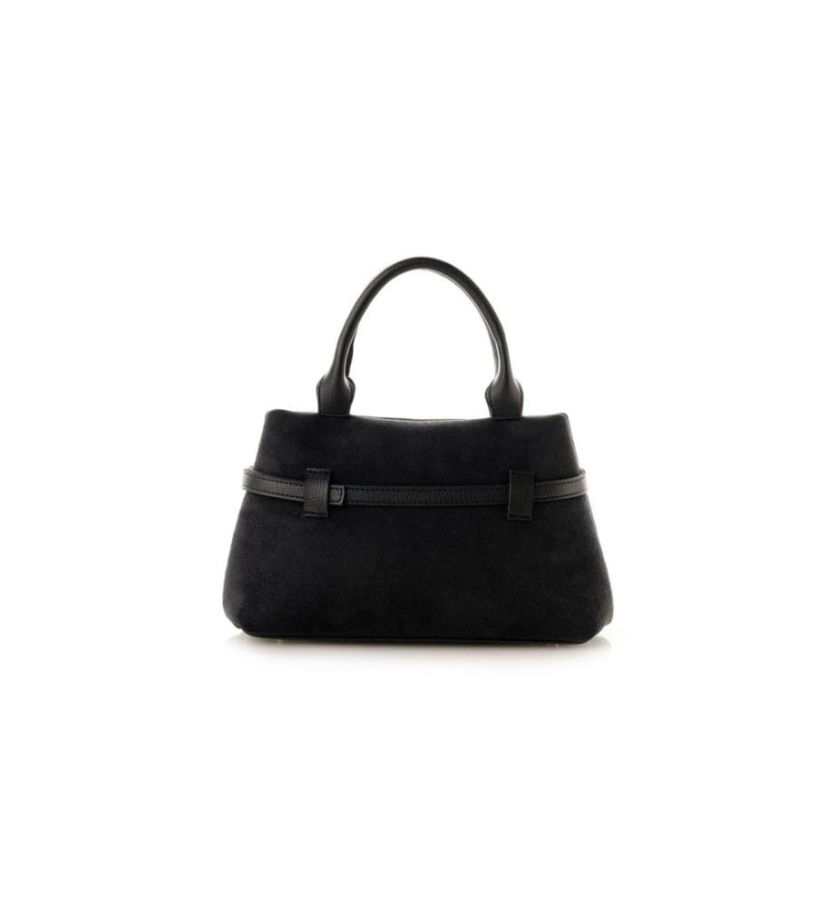 Tragetasche, schwarz, 100 % POLYVINYL-LEDER
