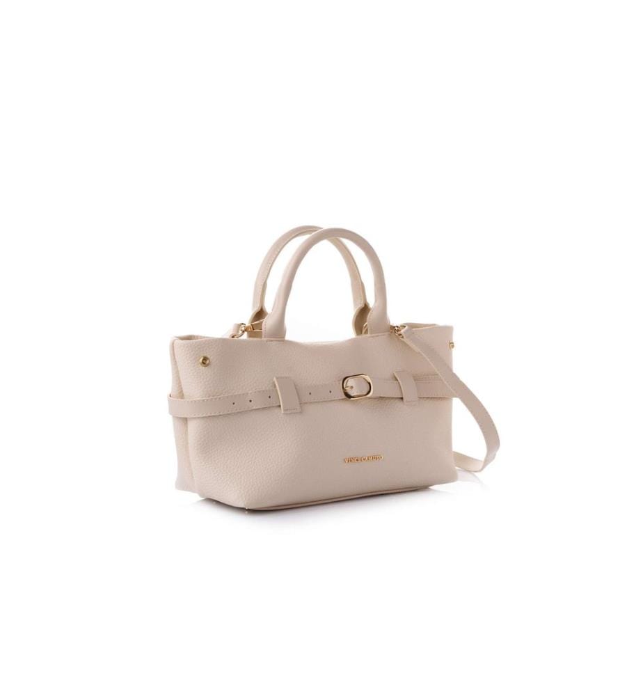 Tragetasche, cremefarben, 100 % POLYVINYL-LEDER
