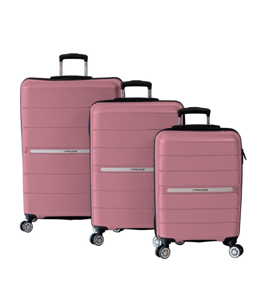 Set de valises, 3 Pièces, Poudre, 100% Polypropylène