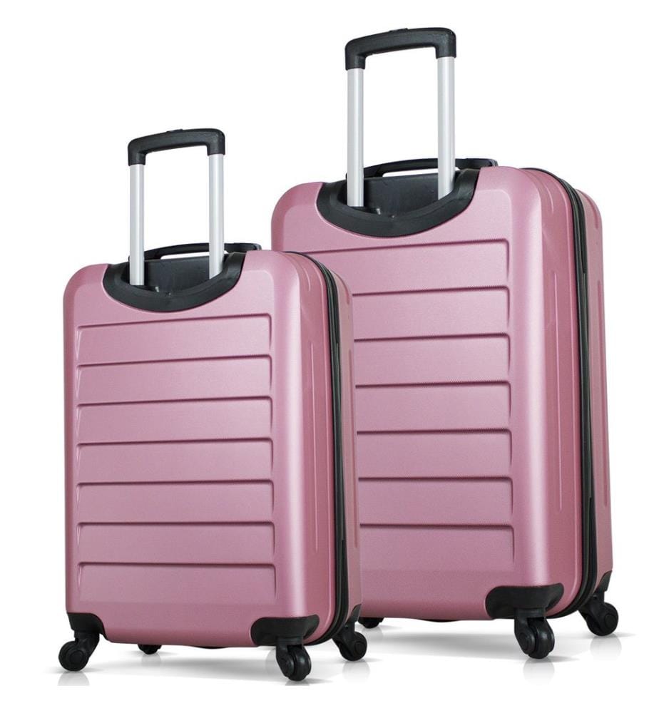 Set de valises, 2 pièces, or rose, 100% ABS
