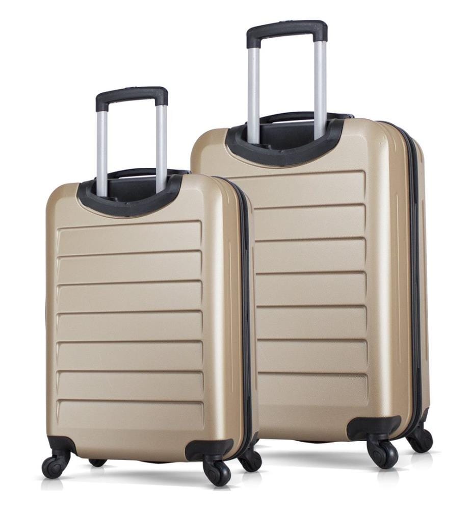 Set de valises, 2 pièces, or, 100% ABS