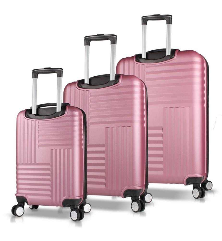 Set de valises, 3 pièces, Rose Gold, 100% ABS