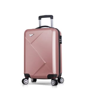 Valise, or rose, 100 % ABS, vis en acier