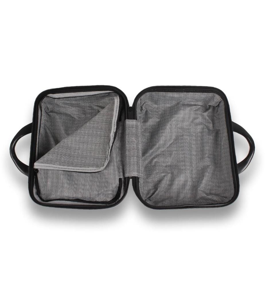 Ensemble de valises, 2 pièces, or rose, 100 % ABS, vis en acier