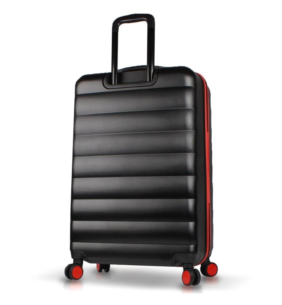 Valise, noire, 100 % ABS, vis en acier