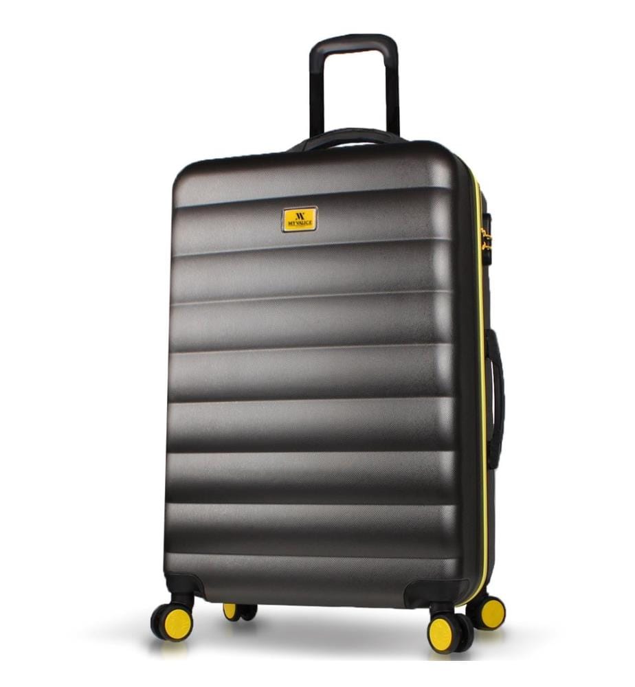 Valise, anthracite, 100 % ABS, vis en acier