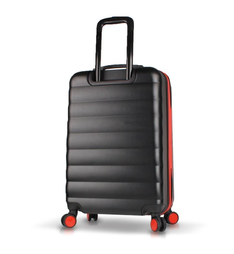 Valise, noire, 100 % ABS, vis en acier