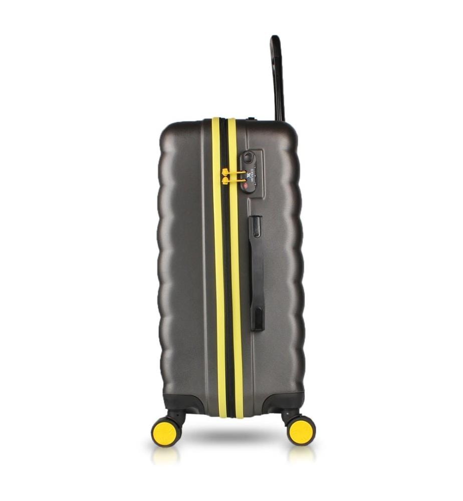 Valise, anthracite, 100 % ABS, vis en acier