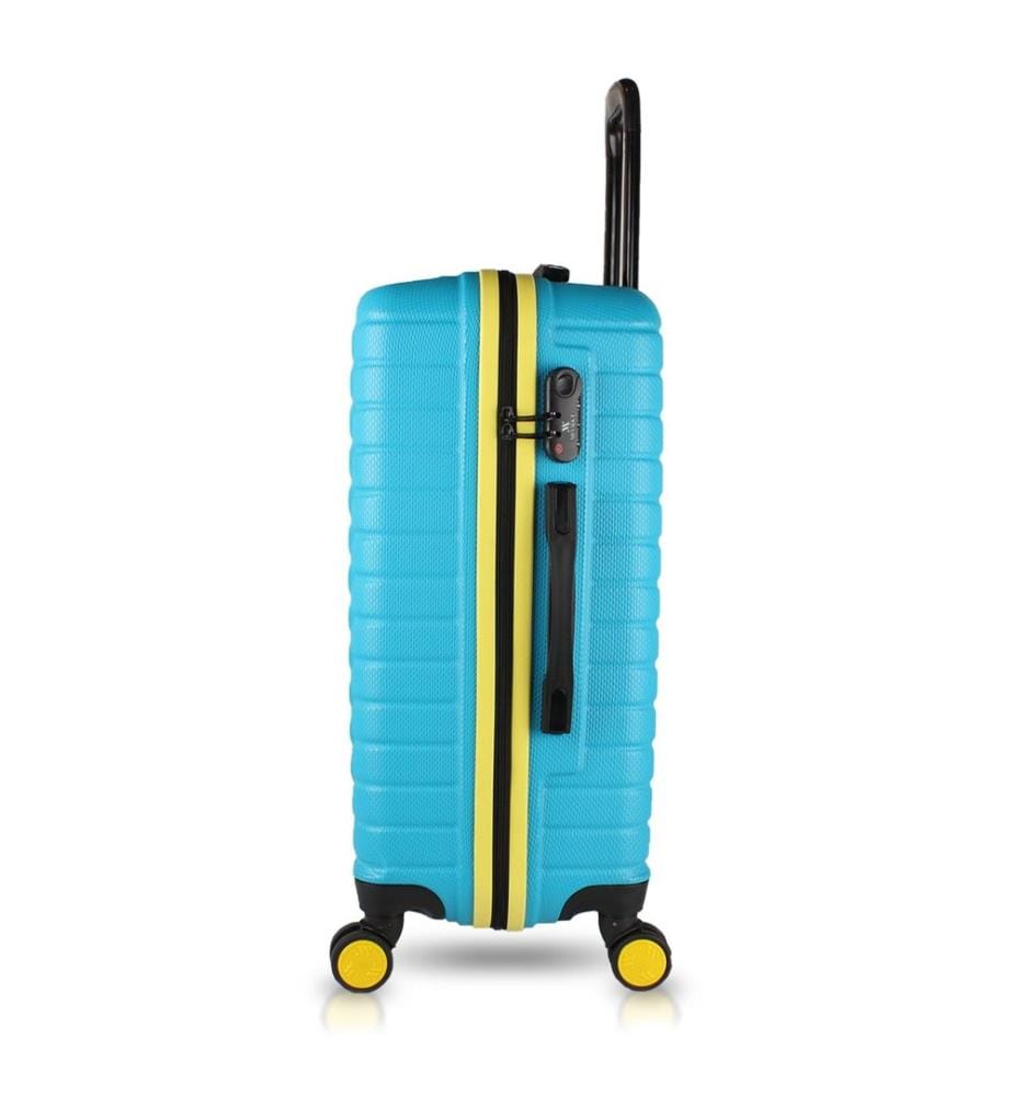 Set de valises, 2 pièces, turquoise, 100 % ABS, vis en acier