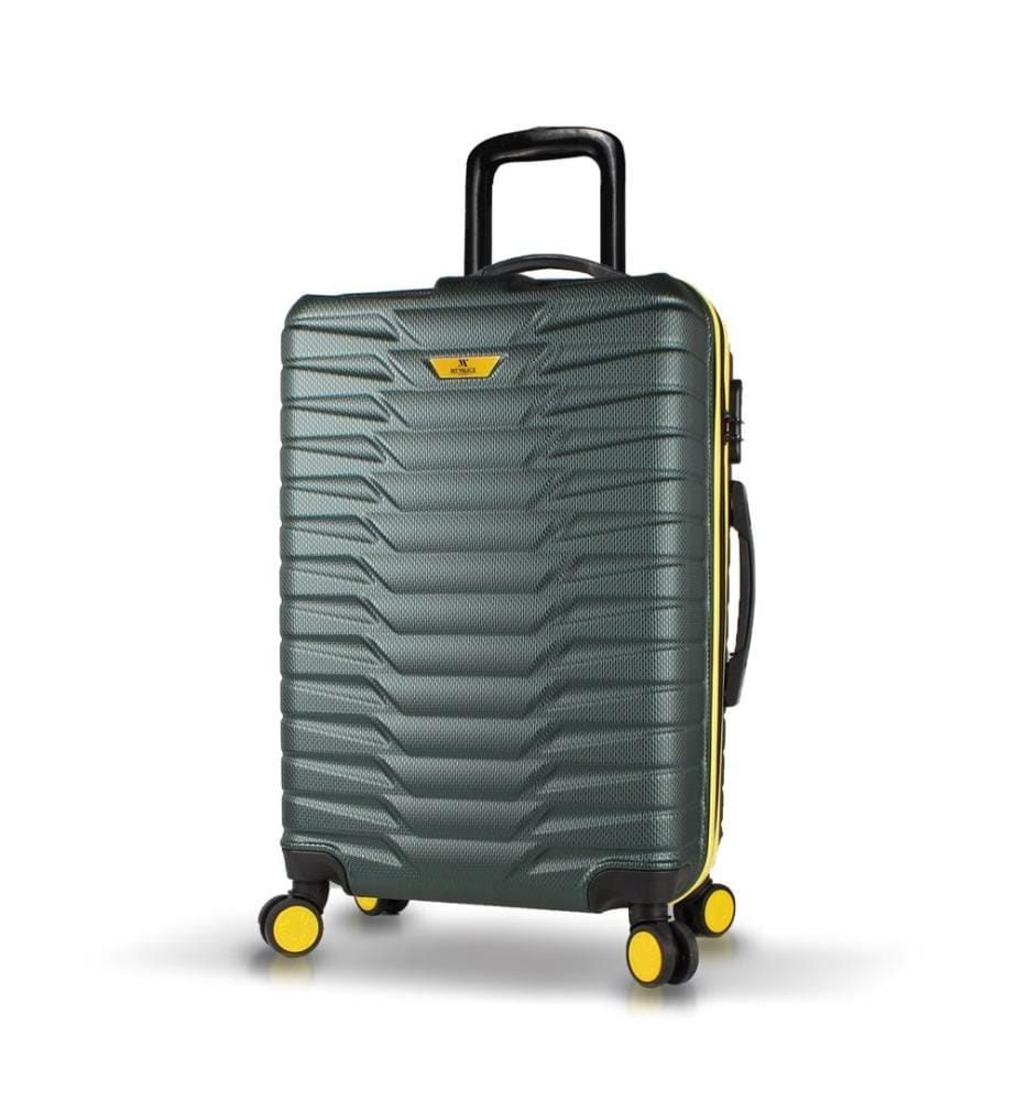 Valise, kaki, 100 % ABS, vis en acier