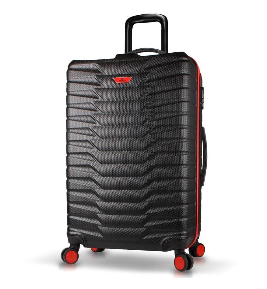 Valise, noire, 100 % ABS, vis en acier