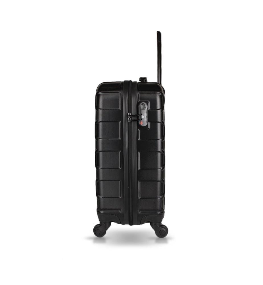 Valise, noire, 100 % ABS, vis en acier