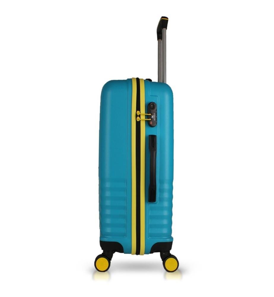 Valise, turquoise, 100 % ABS, vis en acier