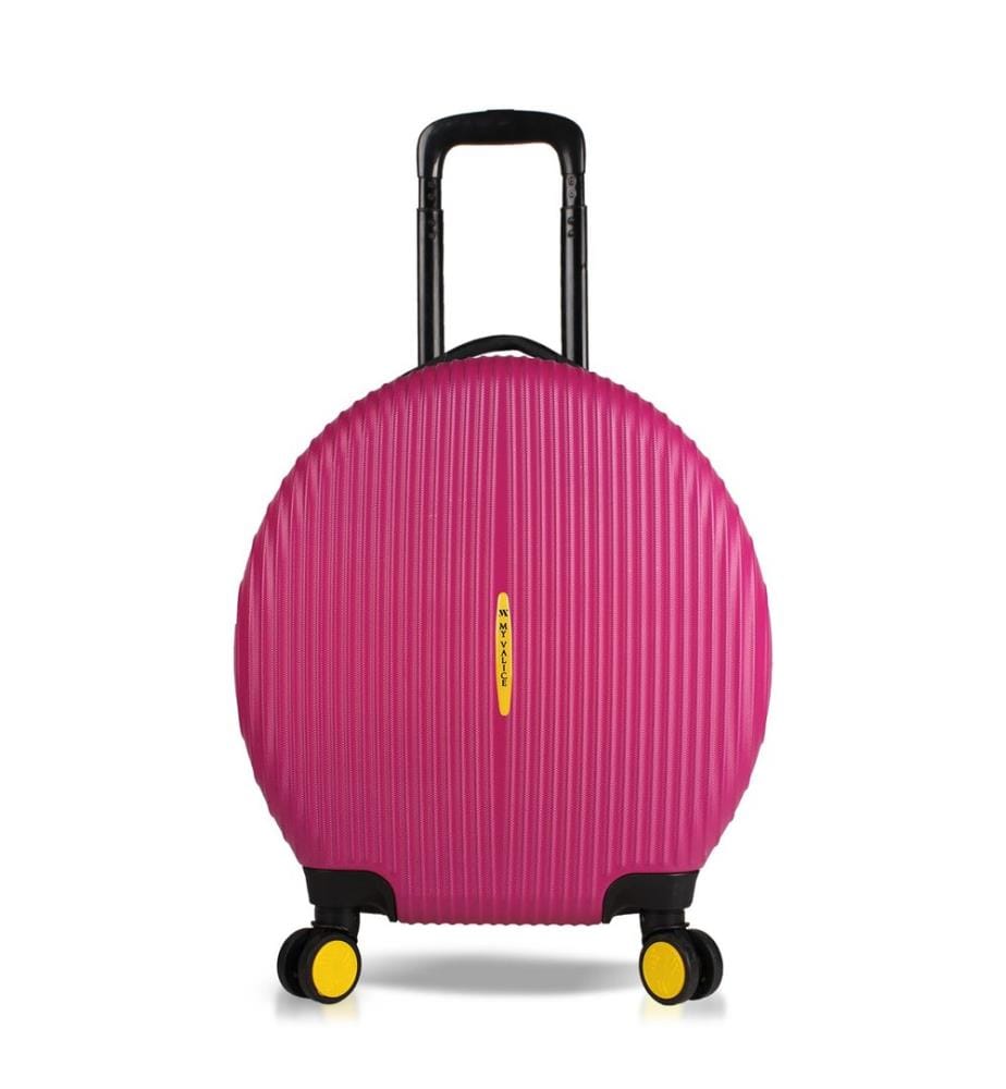 Koffer, fuchsia, 100 % ABS, Stahlschrauben