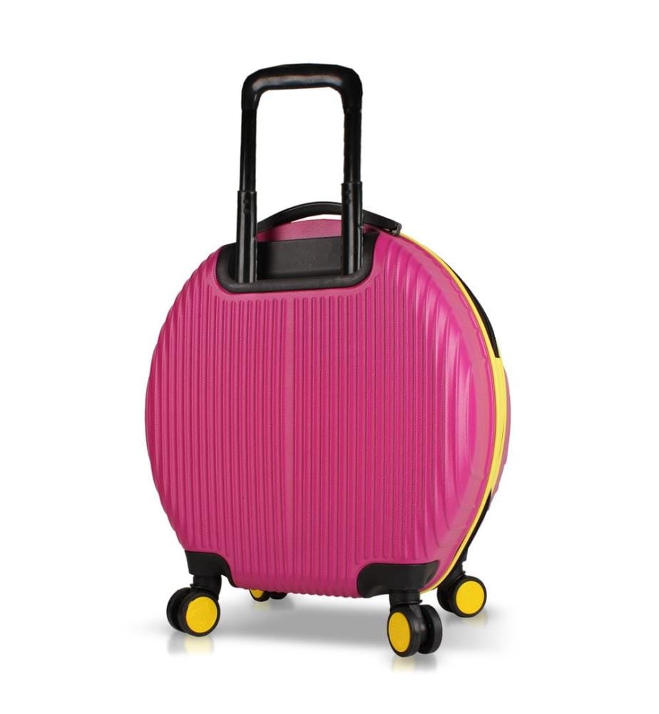 Koffer, fuchsia, 100 % ABS, Stahlschrauben