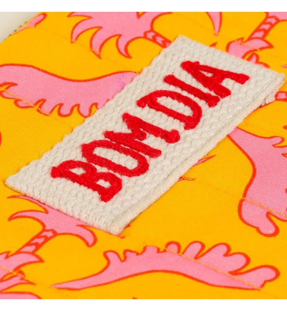 Trousse de maquillage, jaune, 100% coton