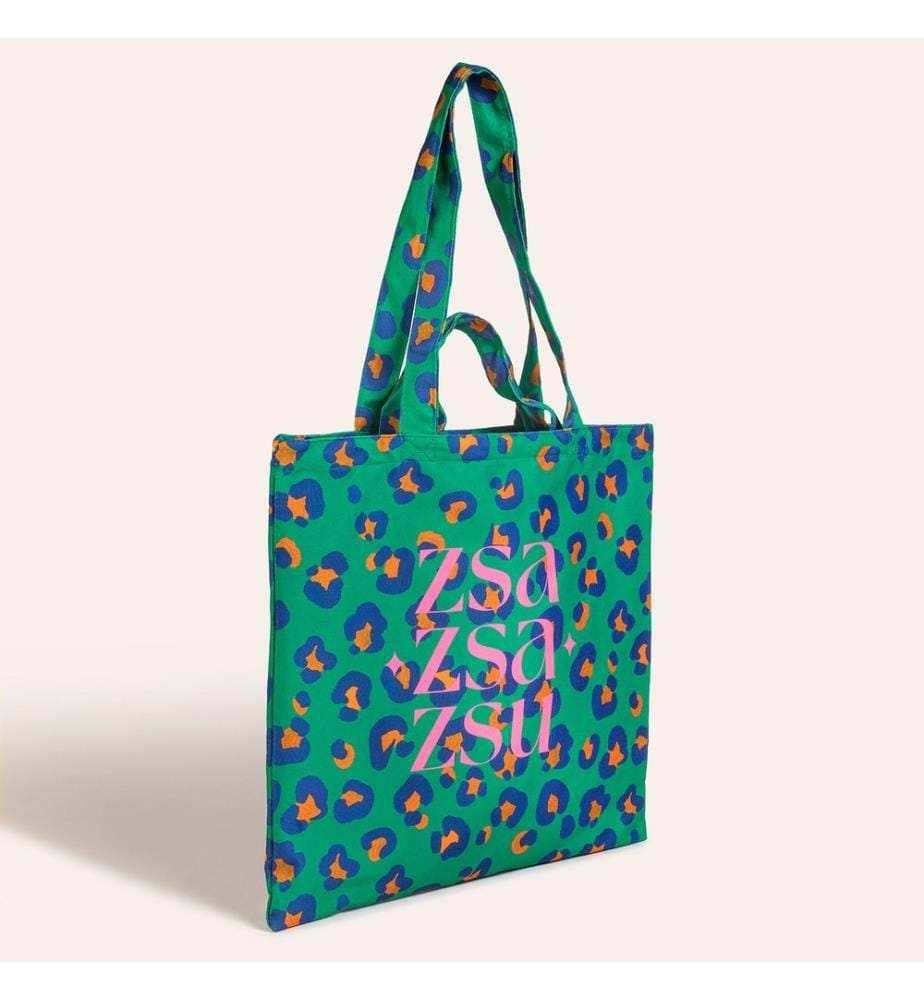 Sac fourre-tout, vert, 100% coton