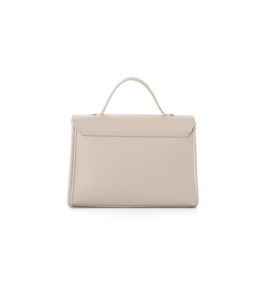 Handtasche, 100 % Polyvinylleder, Weiss