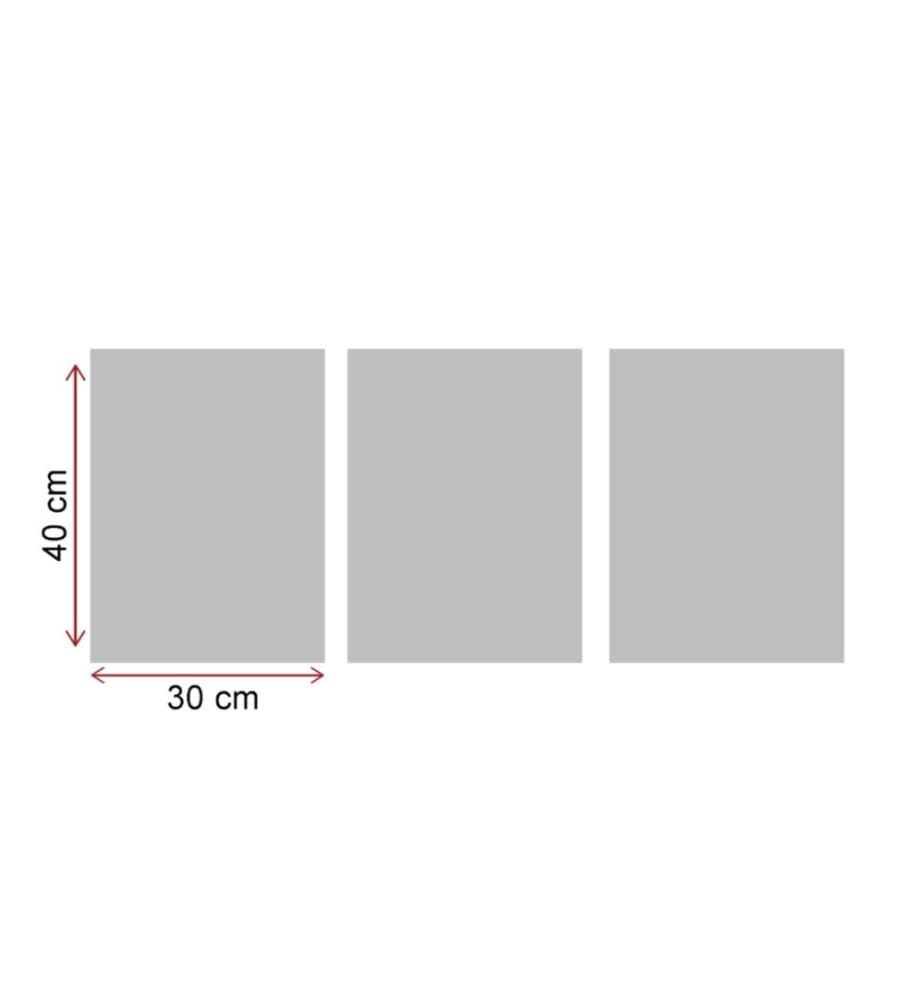 Dekorative MDF-Malerei, 3 Stück, Multicolor, MDF