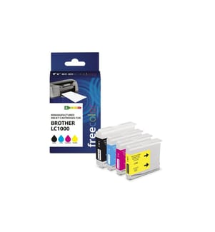 FREECOLOR - Encre Brother LC-1000 Multipack Color