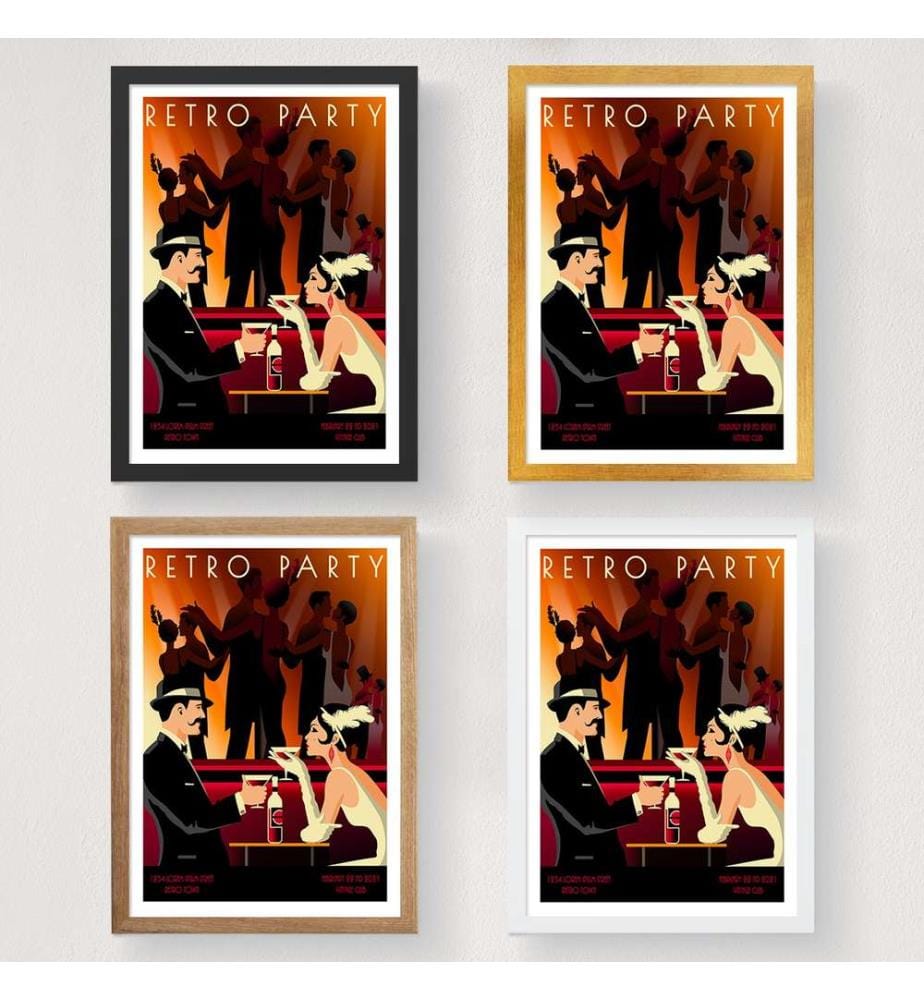 Poster A4, Mehrfarbig, 100% Mattes Satin