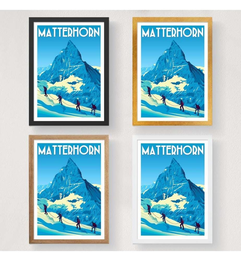 Poster A4, Mehrfarbig, 100% Mattes Satin