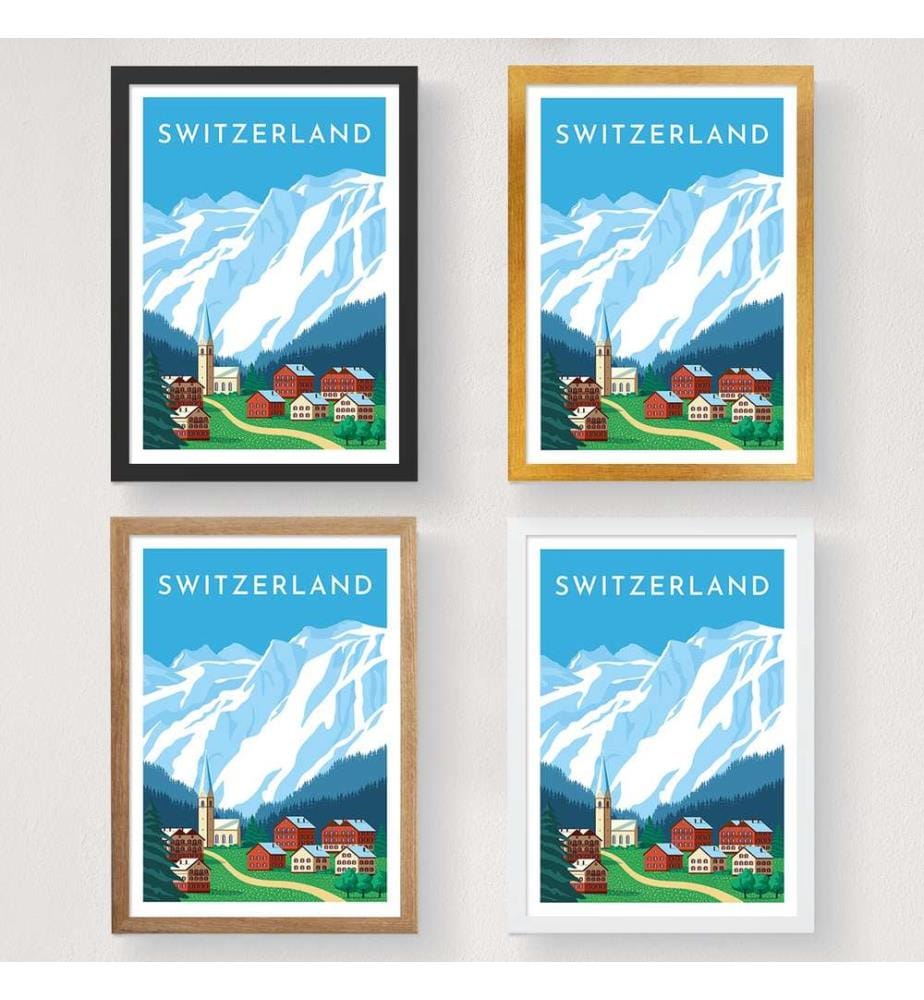 Poster A4, Mehrfarbig, 100% Mattes Satin