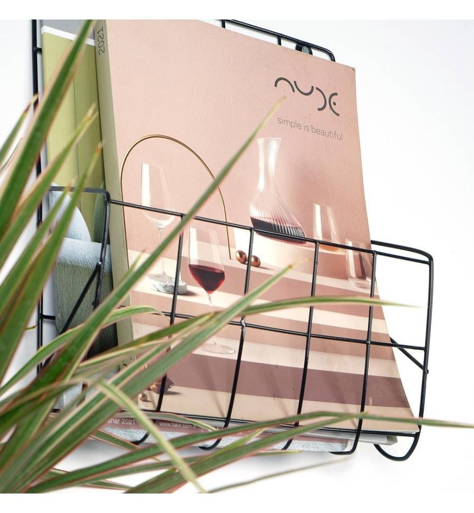 Wall Organizer, Black, 100% Metal