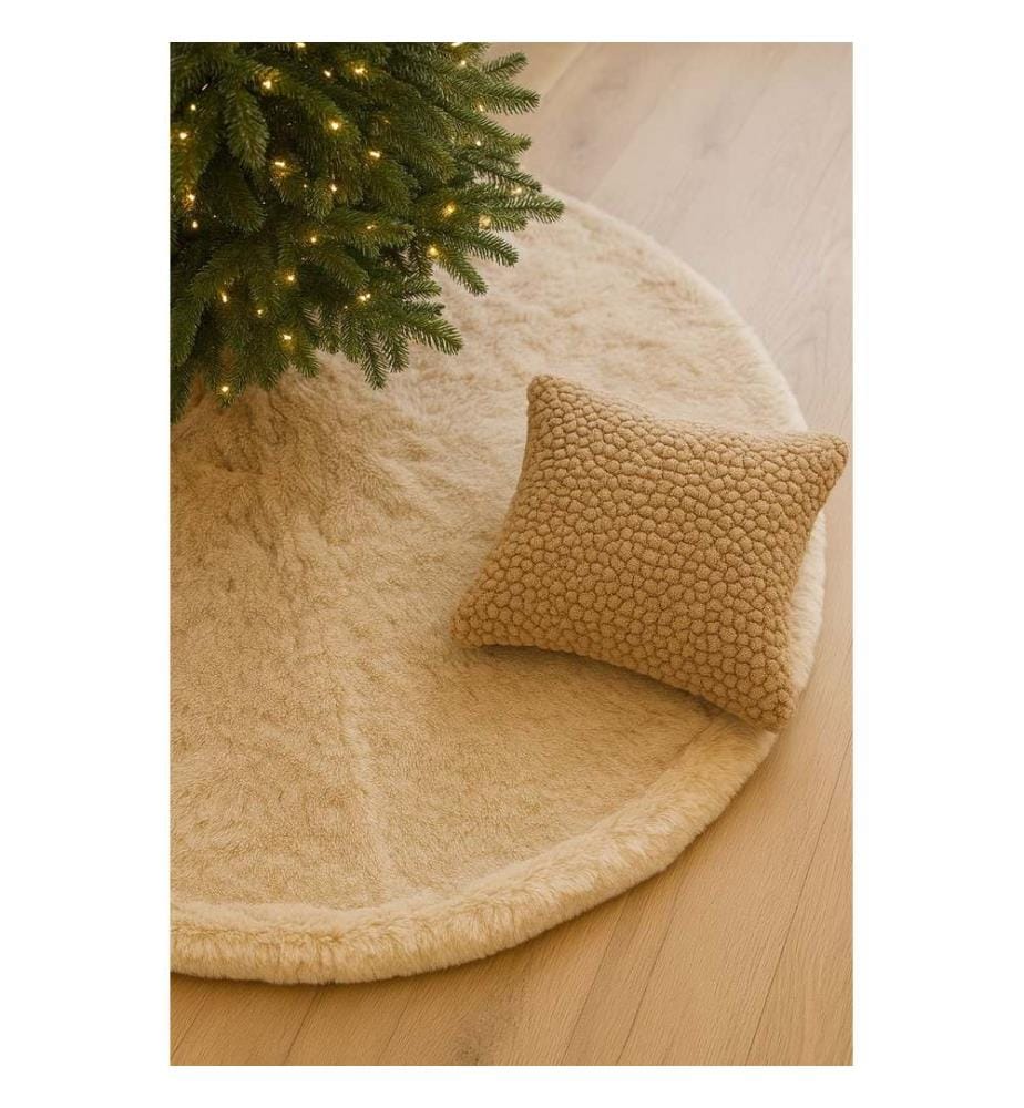 Tapis, 150 x 150, crème, 100 % POLYESTER