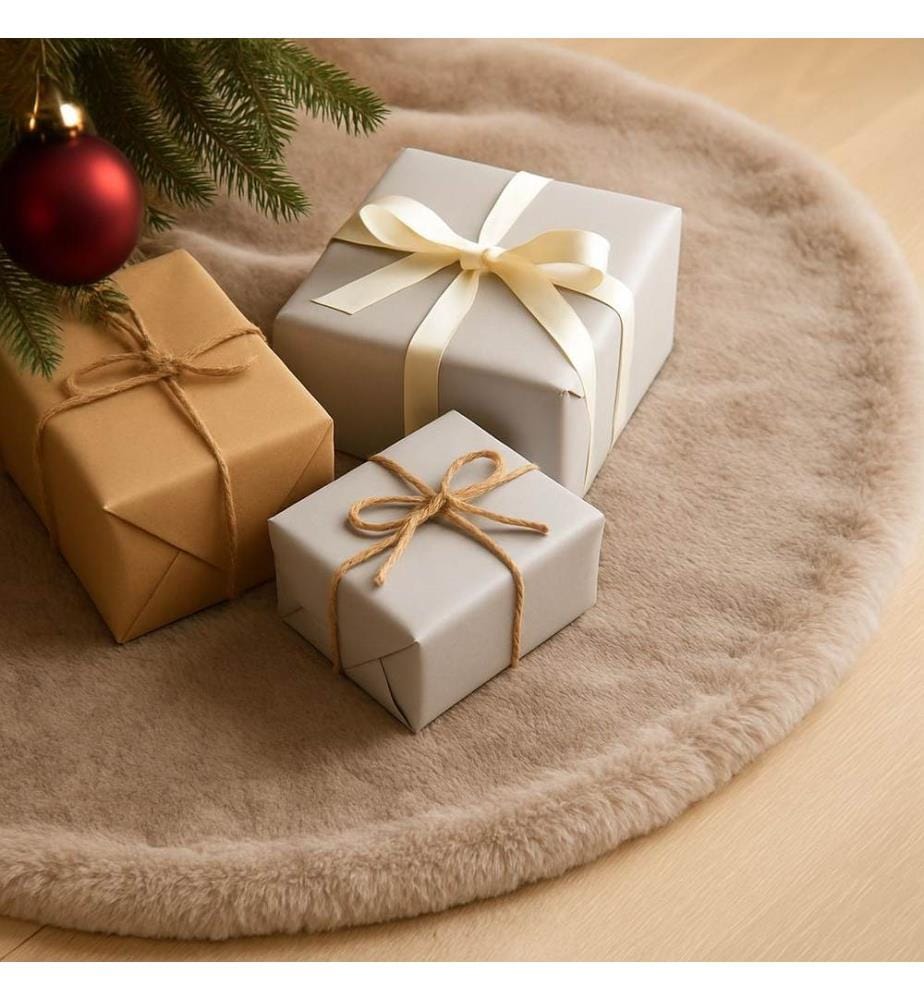 Tapis, 150 x 150, crème, 100 % POLYESTER