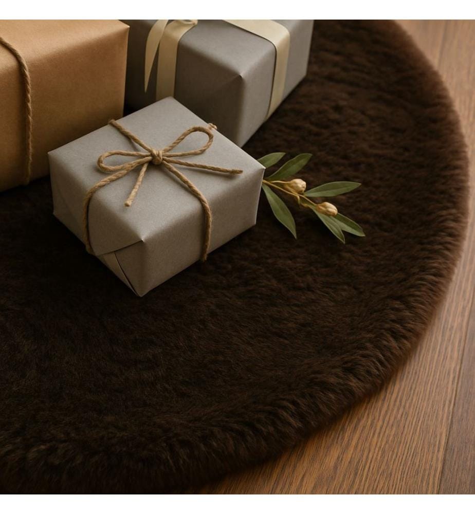 Teppich, 150 x 150, Braun, 100 % POLYESTER