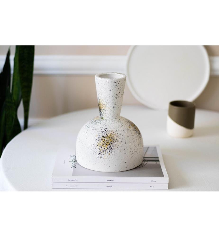 Vase, Mehrfarbig, 100 % KERAMIK