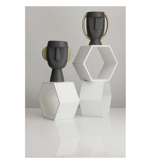 Vase, Anthrazit, 100 % KERAMIK