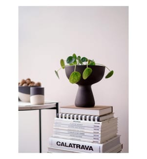 Vase, Anthrazit, 100 % KERAMIK