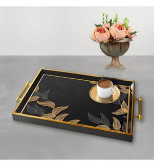 Tablett, mehrfarbig, 100 % GLAS