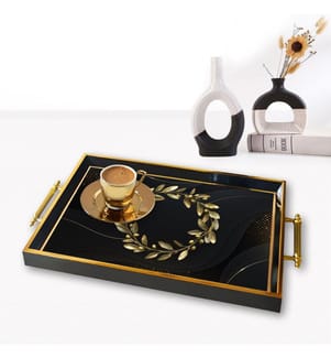 Tablett, mehrfarbig, 100 % GLAS