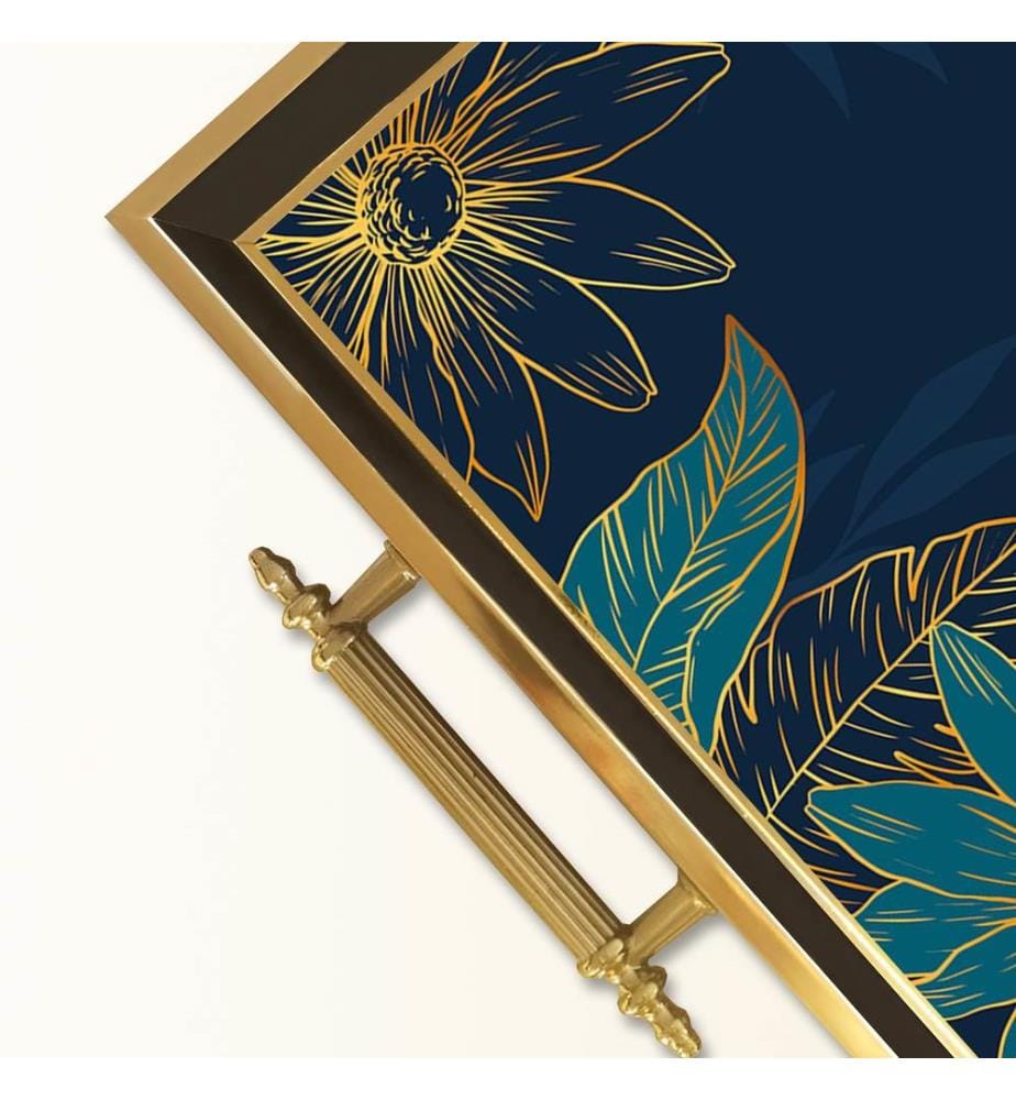 Tablett, mehrfarbig, 100 % GLAS