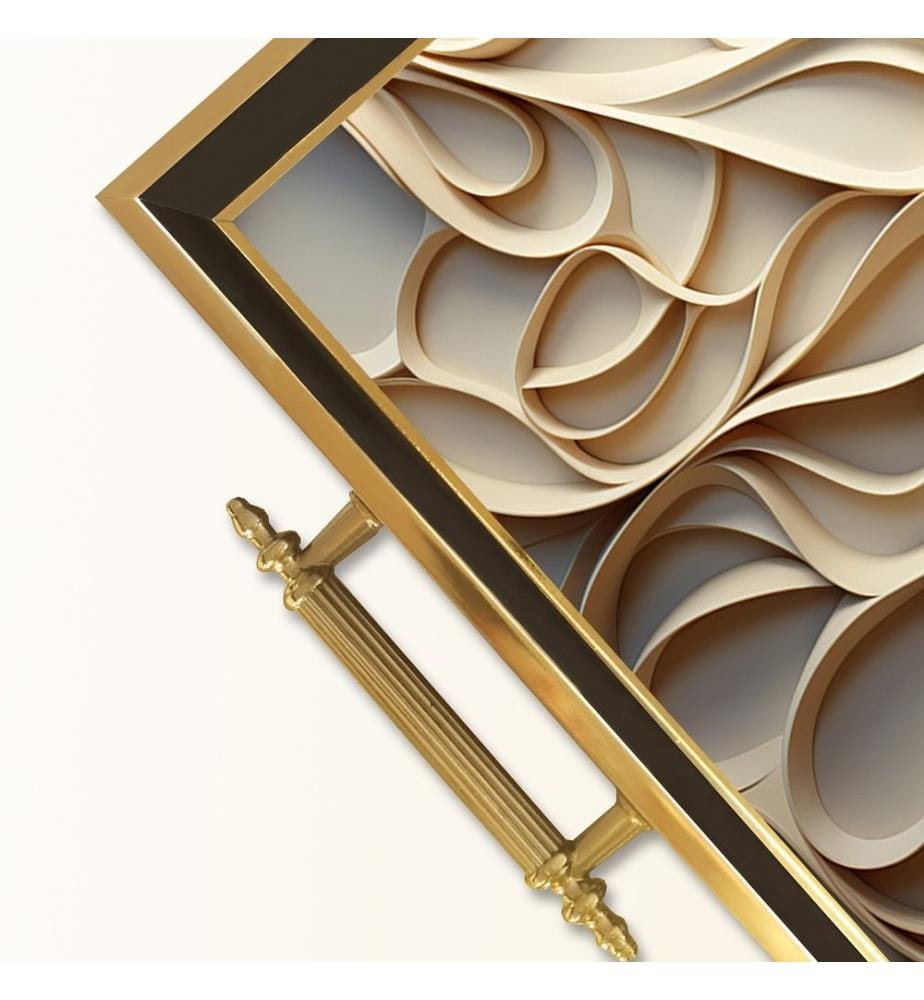 Tablett, mehrfarbig, 100 % GLAS