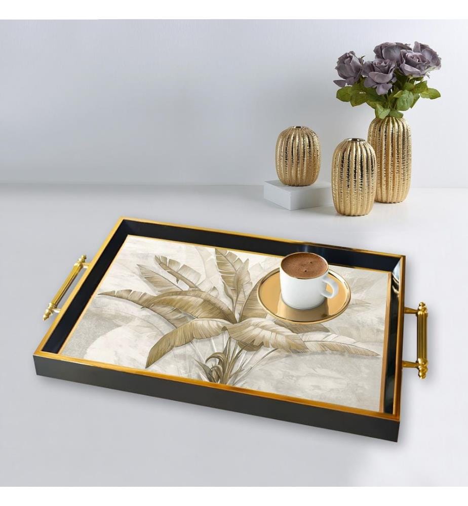 Tablett, mehrfarbig, 100 % GLAS