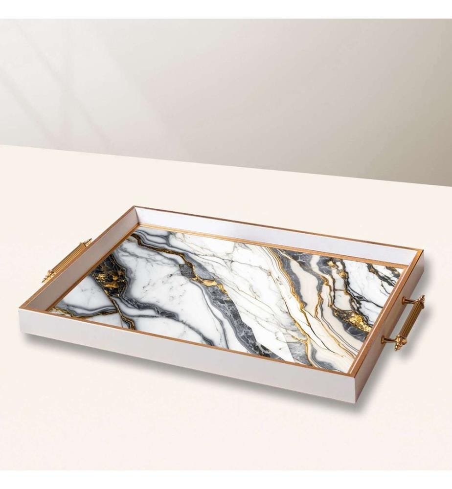Tablett, mehrfarbig, 100 % GLAS