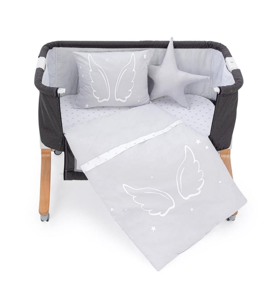 Babyschlafsatz, grau, Material: 100 % BAUMWOLLE