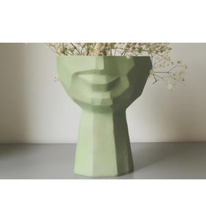 Pot décoratif, vert, 100 % POLYESTER