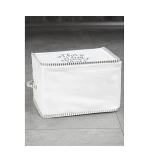 Bianco, Cesto Per Lavanderia, 30 cm,X 22 cm, Larghezza: 30 cm