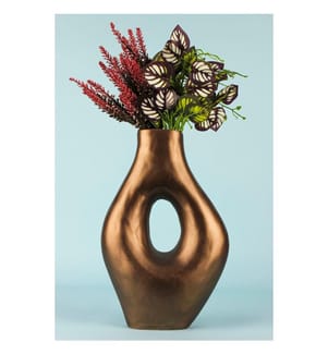 Pot décoratif, marron, CORPS EN CÉRAMIQUE