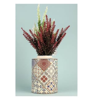 Pot décoratif, multicolore, CORPS EN CÉRAMIQUE