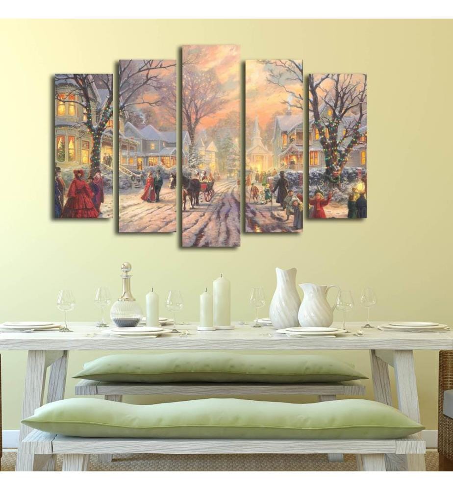 Bunt, Leinwandbilder, 105 X 70 cm, Leinwand