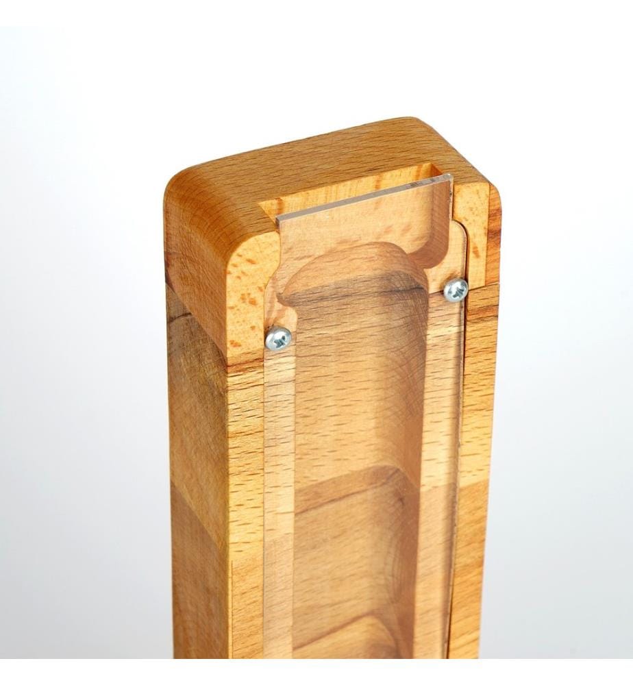 Decorative Penny Bank, Brown, White, Frame: 100% Wooden, Front Side: 100% Plexiglass (Thickness: 2 Mm)