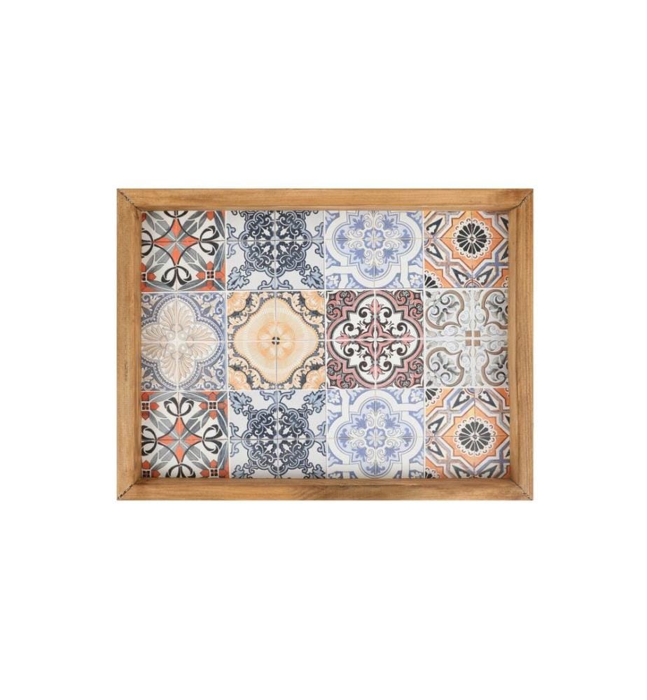 Tablett, mehrfarbig, Bemalung: 100 % MDF
