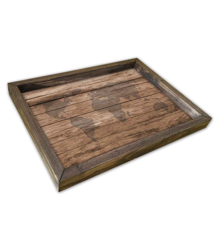Tablett, mehrfarbig, Bemalung: 100 % MDF
